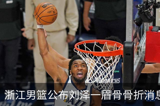浙江男篮公布刘泽一眉骨骨折消息 预计休战两周
